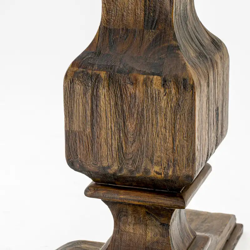 Ensemble de table de cuisine East West Furniture - une table à manger et des chaises en lin marron, style jacobéen vieilli (composition au choix)