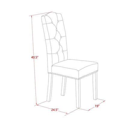 Ensemble de table de cuisine East West Furniture - une table à manger et des chaises en lin marron, style jacobéen vieilli (composition au choix)