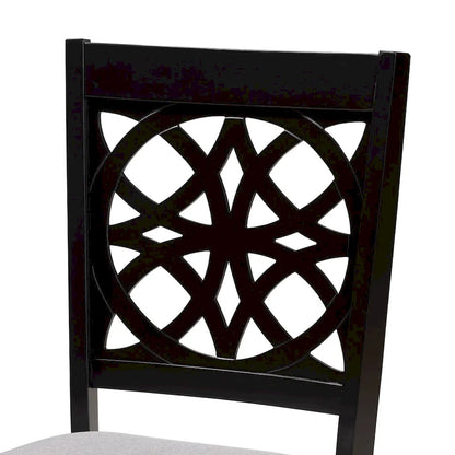 Ensemble de salle à manger Abigail de style moderne en tissu et bois