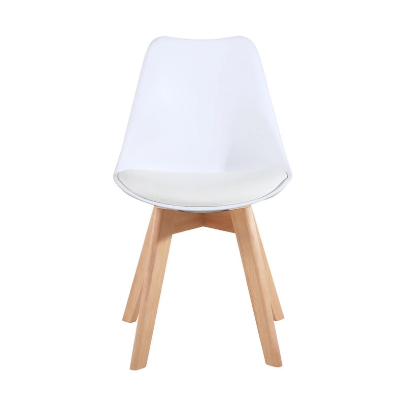 Chaises de salle à manger, chaises de bureau en bois sans roulettes, lot de 2