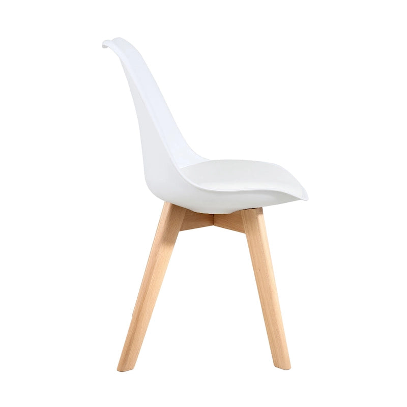 Chaises de salle à manger, chaises de bureau en bois sans roulettes, lot de 2