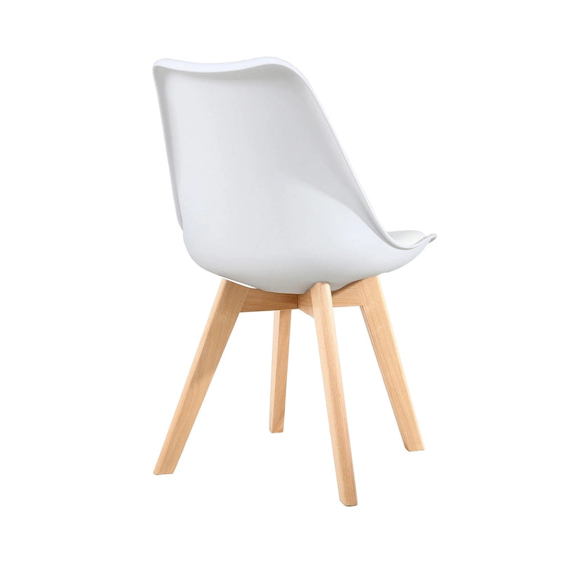 Chaises de salle à manger, chaises de bureau en bois sans roulettes, lot de 2