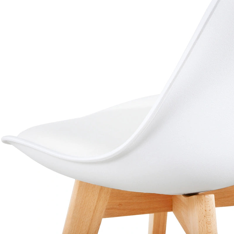 Chaises de salle à manger, chaises de bureau en bois sans roulettes, lot de 2