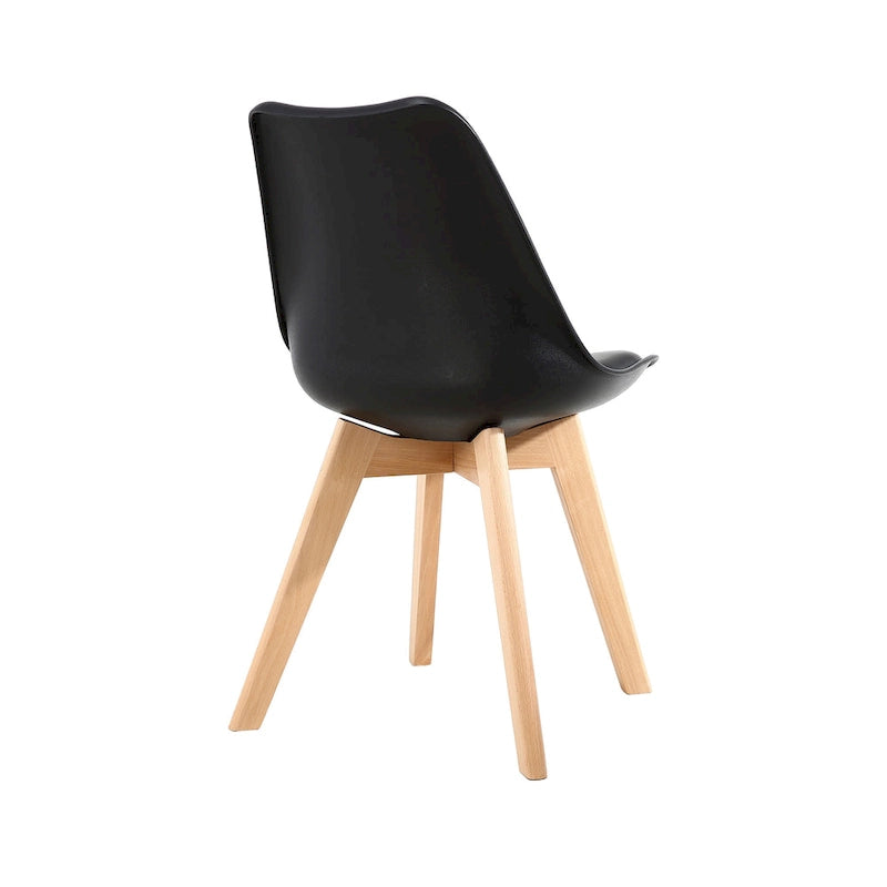 Chaises de salle à manger, chaises de bureau en bois sans roulettes, lot de 2