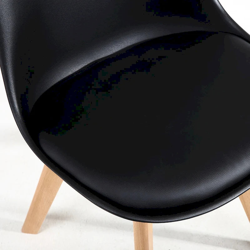 Chaises de salle à manger, chaises de bureau en bois sans roulettes, lot de 2