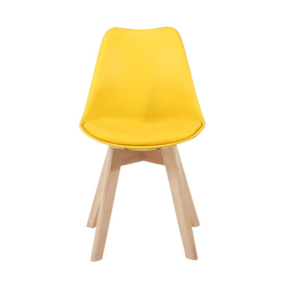 Chaises de salle à manger, chaises de bureau en bois sans roulettes, lot de 2