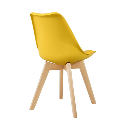 Chaises de salle à manger, chaises de bureau en bois sans roulettes, lot de 2