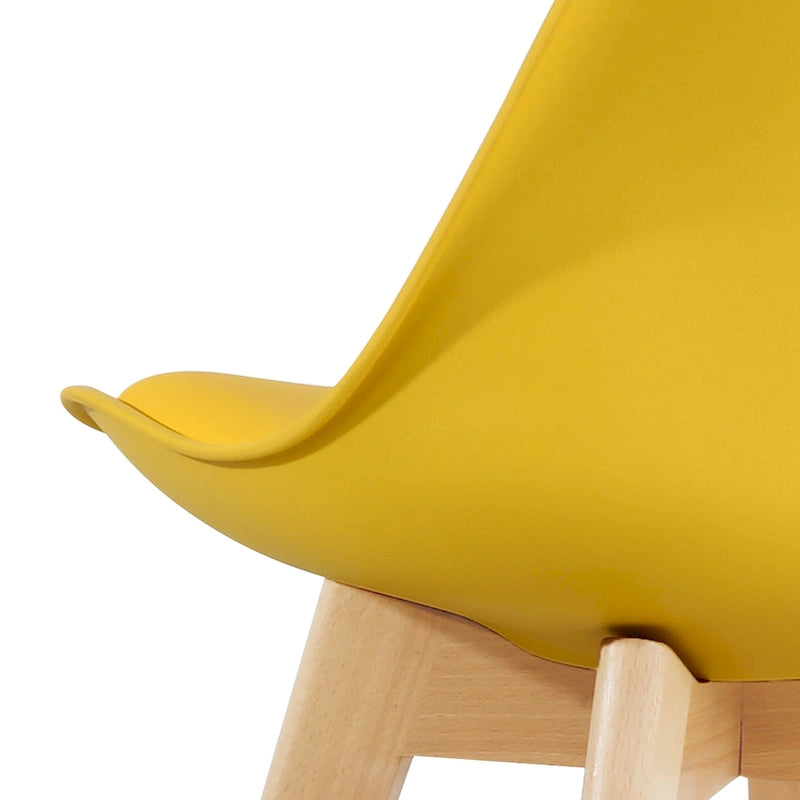 Chaises de salle à manger, chaises de bureau en bois sans roulettes, lot de 2