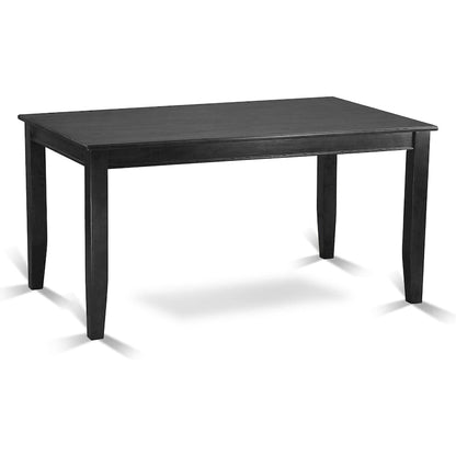 Ensemble de salle à manger East West Furniture comprenant une table de cuisine rectangulaire et des chaises de salle à manger, noir (option de pièces)