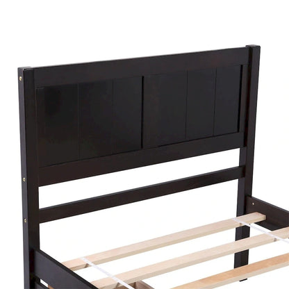 Lit plateforme double en bois Harper &amp; Bright Designs