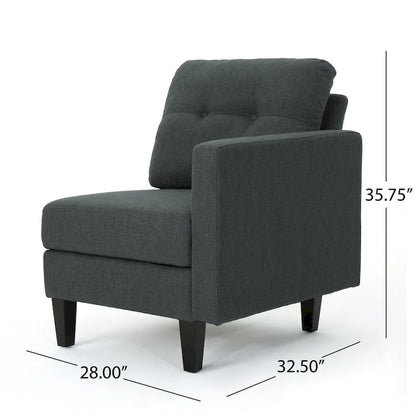 Ensemble de canapés d'angle 5 pièces Emmie de style moderne du milieu du siècle par Christopher Knight Home