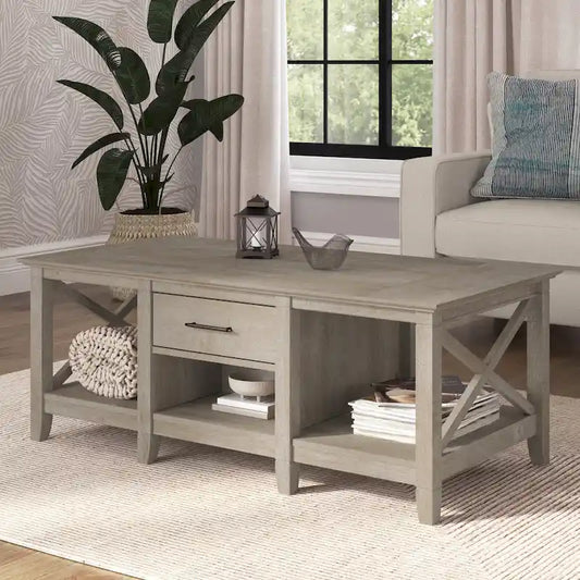 Key West Coffee Table with Storage by Bush Furniture