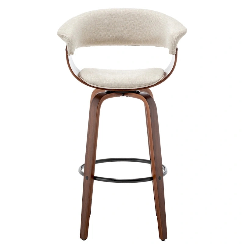 Tabouret de bar moderne rembourré Lalit (lot de 2 tabourets)