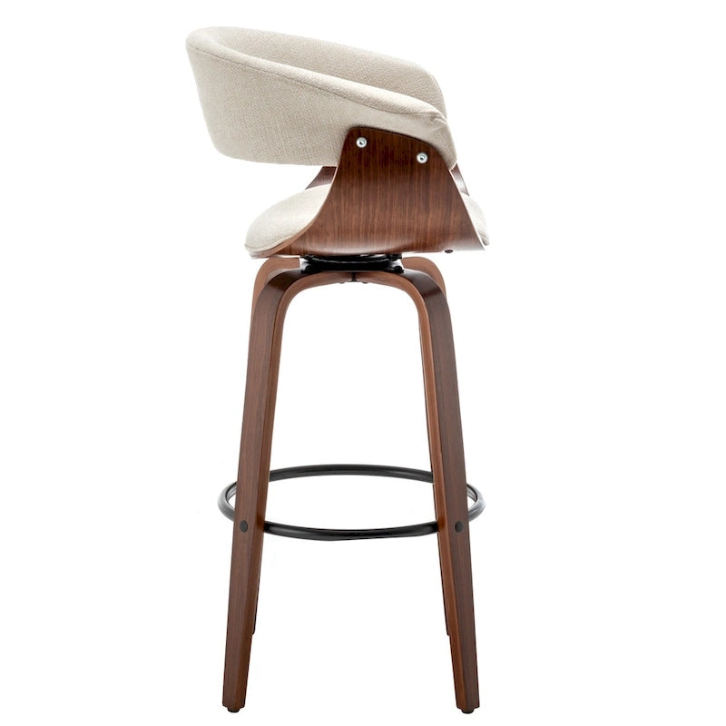 Tabouret de bar moderne rembourré Lalit (lot de 2 tabourets)