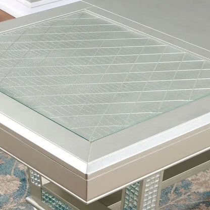 Ensemble de salle à manger 7 pièces Medlee Glam en bois gris de Furniture of America