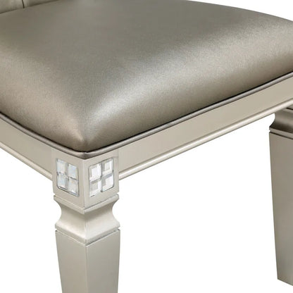 Ensemble de salle à manger 7 pièces Medlee Glam en bois gris de Furniture of America