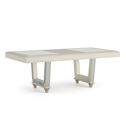 Ensemble de salle à manger 7 pièces Medlee Glam en bois gris de Furniture of America