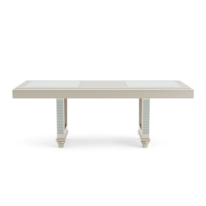 Ensemble de salle à manger 7 pièces Medlee Glam en bois gris de Furniture of America