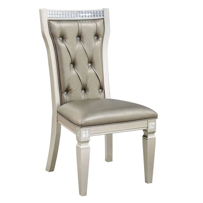 Ensemble de salle à manger 7 pièces Medlee Glam en bois gris de Furniture of America