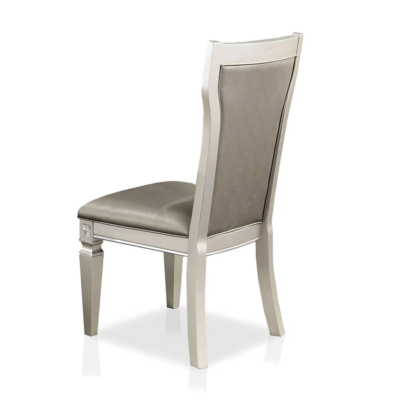 Ensemble de salle à manger 7 pièces Medlee Glam en bois gris de Furniture of America