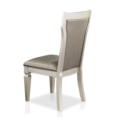 Ensemble de salle à manger 7 pièces Medlee Glam en bois gris de Furniture of America