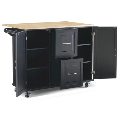 Chariot de cuisine Homestyles Dolly Madison en bois noir - Non disponible