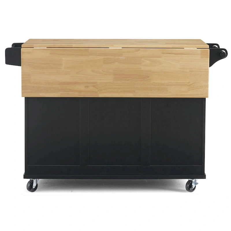 Chariot de cuisine Homestyles Dolly Madison en bois noir - Non disponible