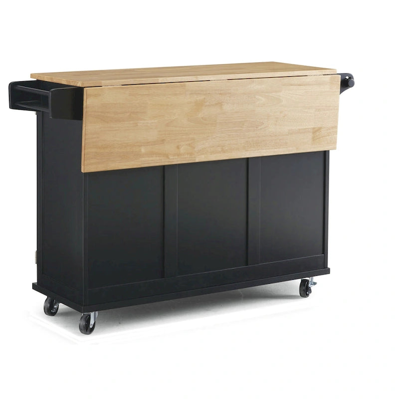 Chariot de cuisine Homestyles Dolly Madison en bois noir - Non disponible