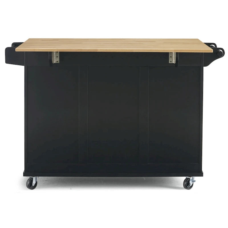 Chariot de cuisine Homestyles Dolly Madison en bois noir - Non disponible