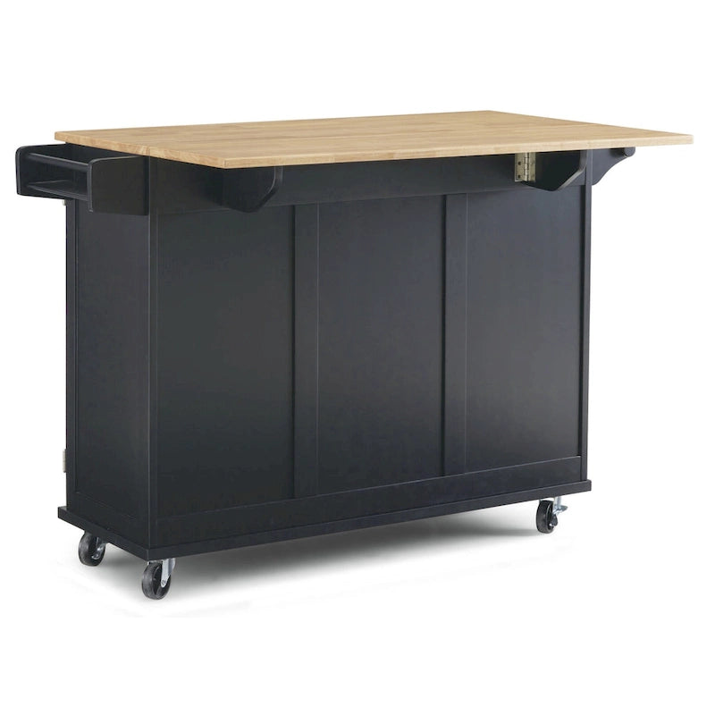 Chariot de cuisine Homestyles Dolly Madison en bois noir - Non disponible