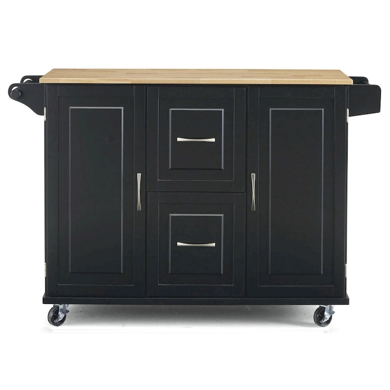 Chariot de cuisine Homestyles Dolly Madison en bois noir - Non disponible
