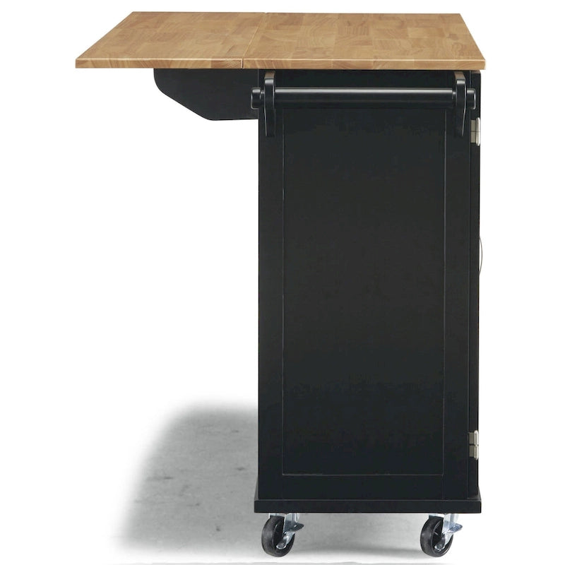 Chariot de cuisine Homestyles Dolly Madison en bois noir - Non disponible