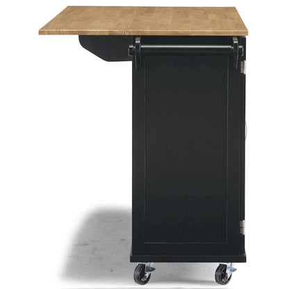 Chariot de cuisine Homestyles Dolly Madison en bois noir - Non disponible
