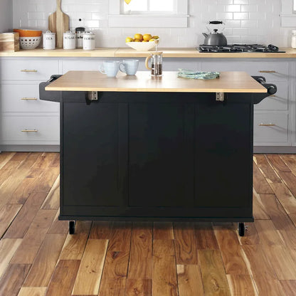 Chariot de cuisine Homestyles Dolly Madison en bois noir - Non disponible