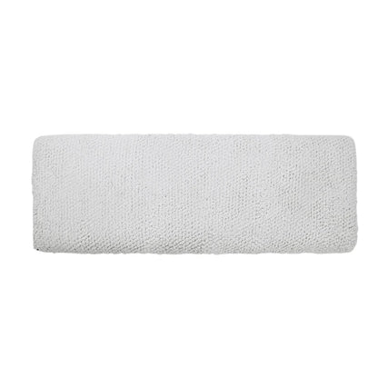 Banquette double Martingale en tissu ivoire Boucl