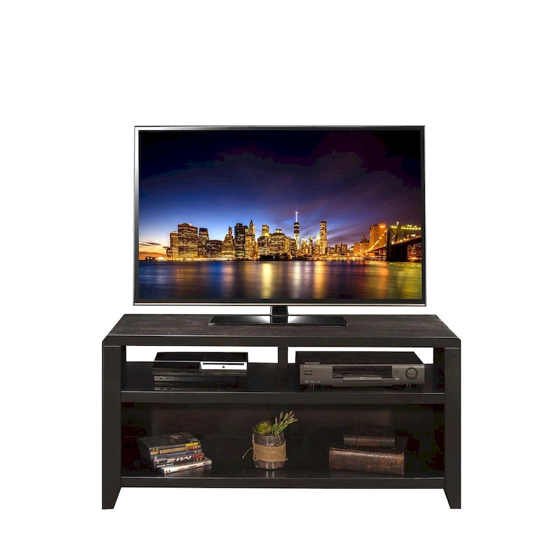 Meuble TV Bridgevine Home Urban Loft 48 pouces pour téléviseurs jusqu'à 55 pouces, aucun assemblage requis, finition moka