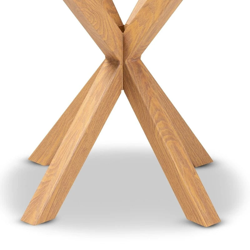 Table d'appoint Carson Carrington Bakaroby en verre et bois