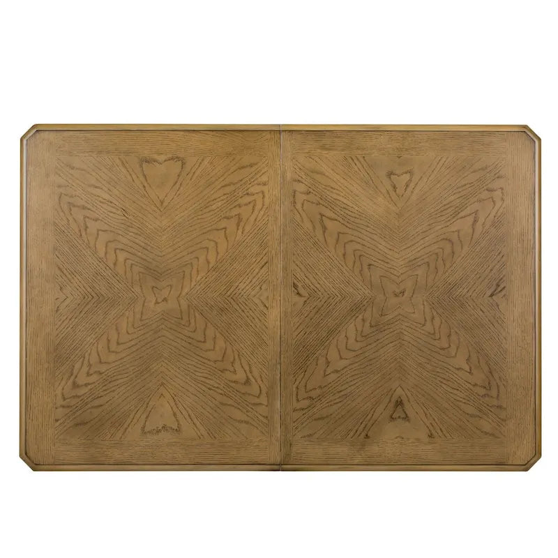 Table à pieds rectangulaires Gray Barn Cumberland Creek couleur muscade et blanc