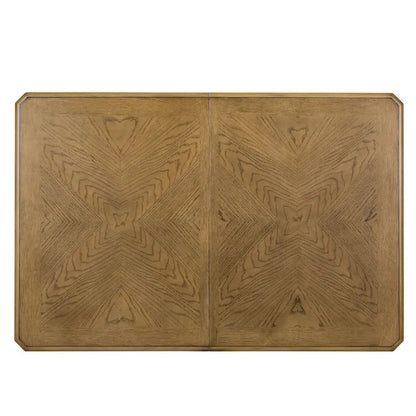 Table à pieds rectangulaires Gray Barn Cumberland Creek couleur muscade et blanc