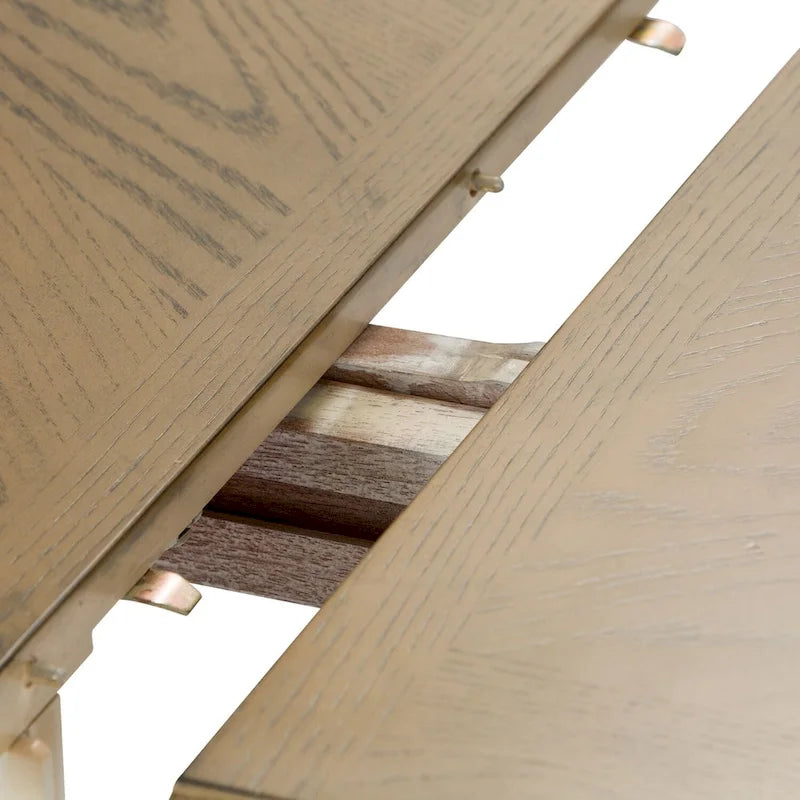 Table à pieds rectangulaires Gray Barn Cumberland Creek couleur muscade et blanc