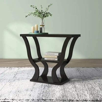 Console DH BASIC Transitional Espresso 39 pouces avec étagère ouverte par Denhour