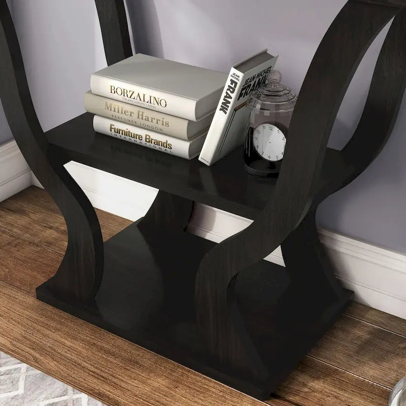 Console DH BASIC Transitional Espresso 39 pouces avec étagère ouverte par Denhour