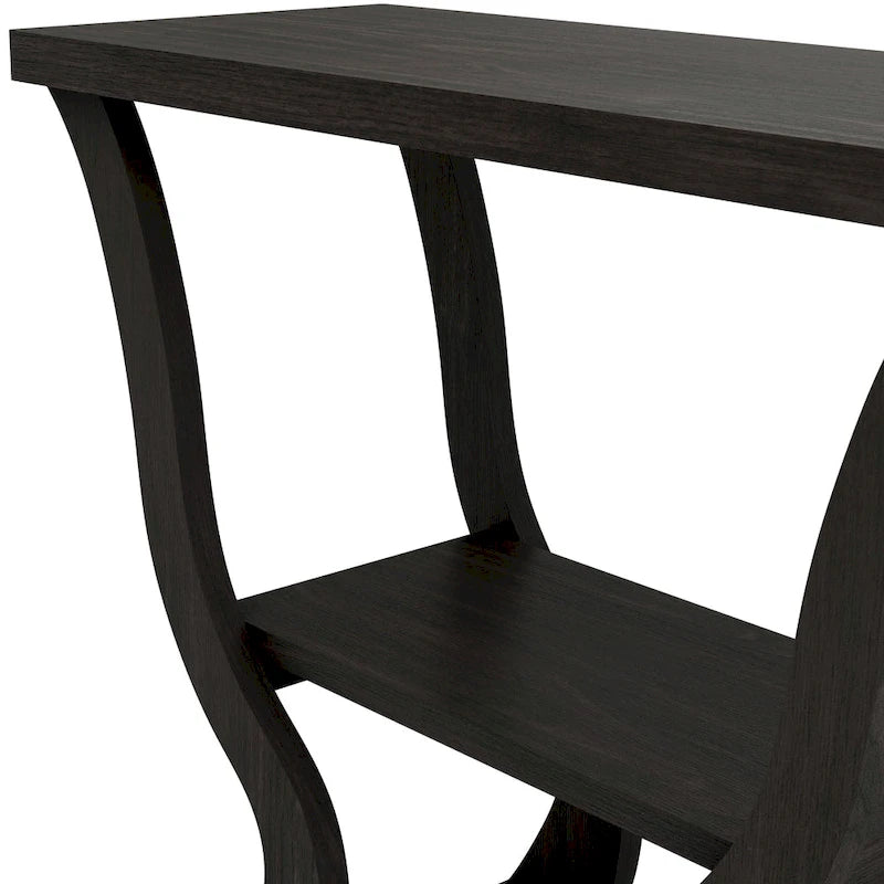 Console DH BASIC Transitional Espresso 39 pouces avec étagère ouverte par Denhour