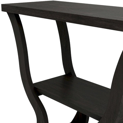 Console DH BASIC Transitional Espresso 39 pouces avec étagère ouverte par Denhour