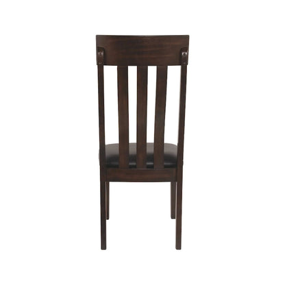 Chaise de salle à manger Haddigan - Lot de 2 - Marron foncé