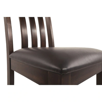 Chaise de salle à manger Haddigan - Lot de 2 - Marron foncé