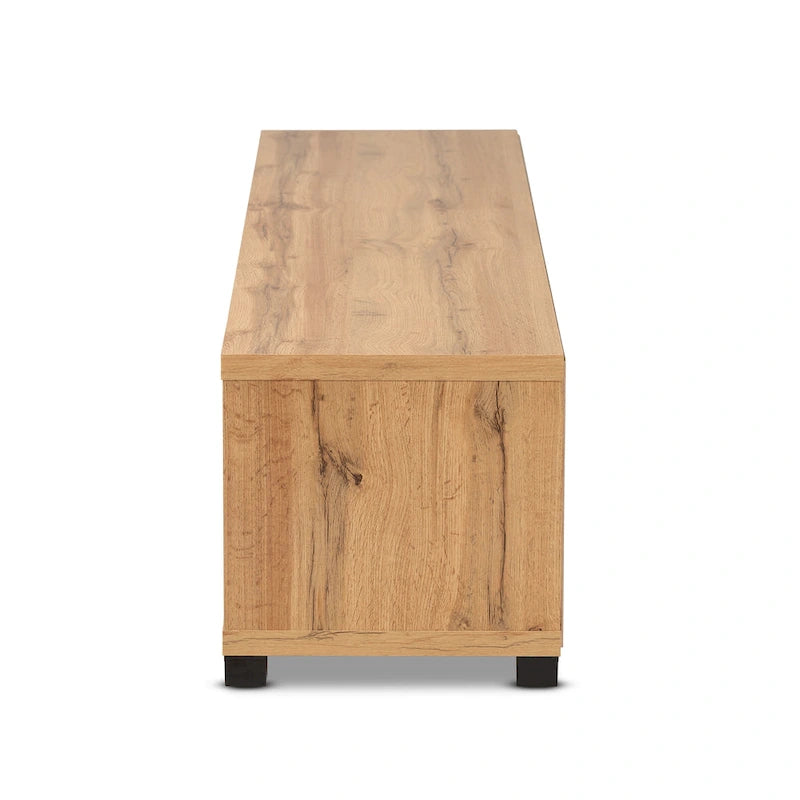 Meuble TV en bois Beasley, style moderne et contemporain, 1 tiroir