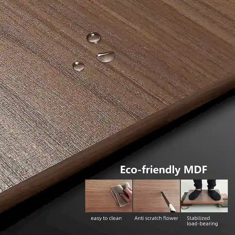 Meuble TV moderne rétractable et extensible avec 4 tiroirs, jusqu'à 262 cm (103 pouces) - 199,4 cm (78,54 po) de profondeur x 40 cm (15,74 po) de largeur x 35 cm (13,78 po) de hauteur