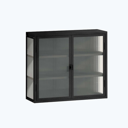 Armoire murale à porte vitrée de style rétro