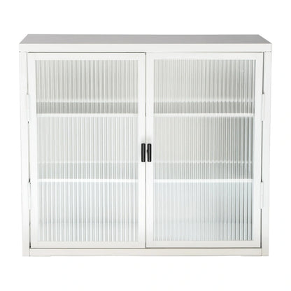 Armoire murale à porte vitrée de style rétro